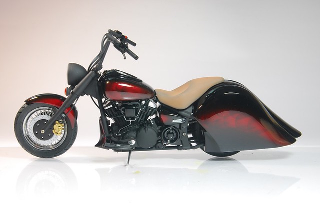 【玩具人蠍王投稿】Tamiya 1/12 Yamaha XV1600 RoadStar 3D列印零件改造分享