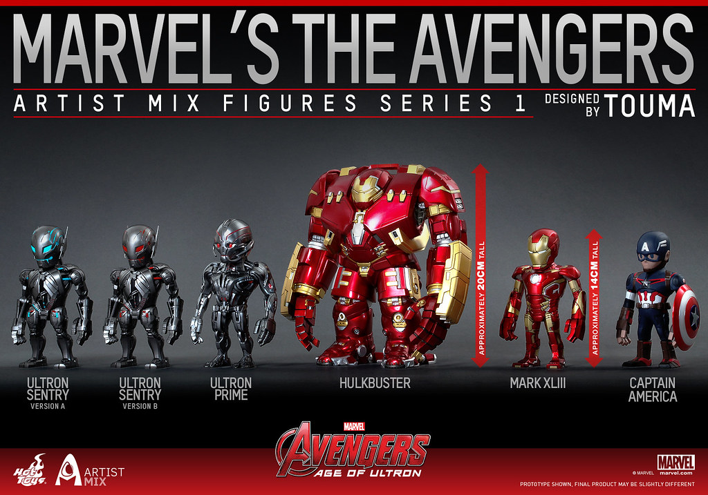 Hot Toys – AMC001 - AMC007 – 復仇者聯盟2：奧創紀元【TOUMA 限定】設計師聯名第一彈