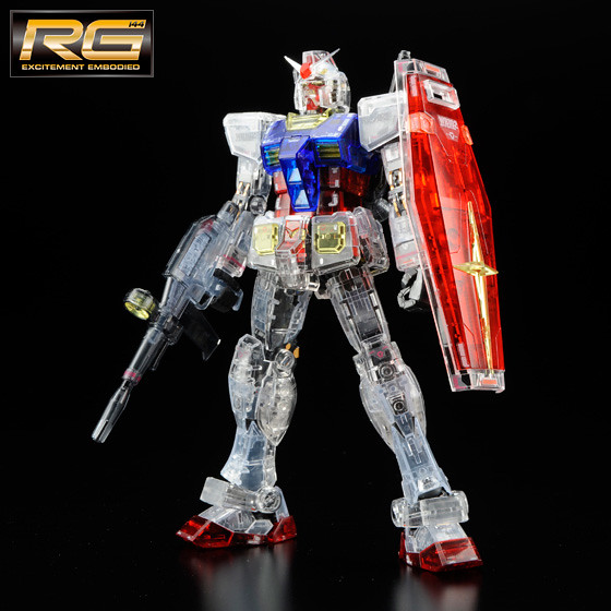 機動戰士THE ART OF GUNDAM展覽 東京限定RG RX-78-2 透明配色版