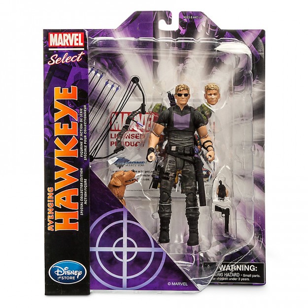 Marvel Select【鷹眼】Hawkeye 迪士尼商店限定 Lucky 乖！快點來吃比薩！！