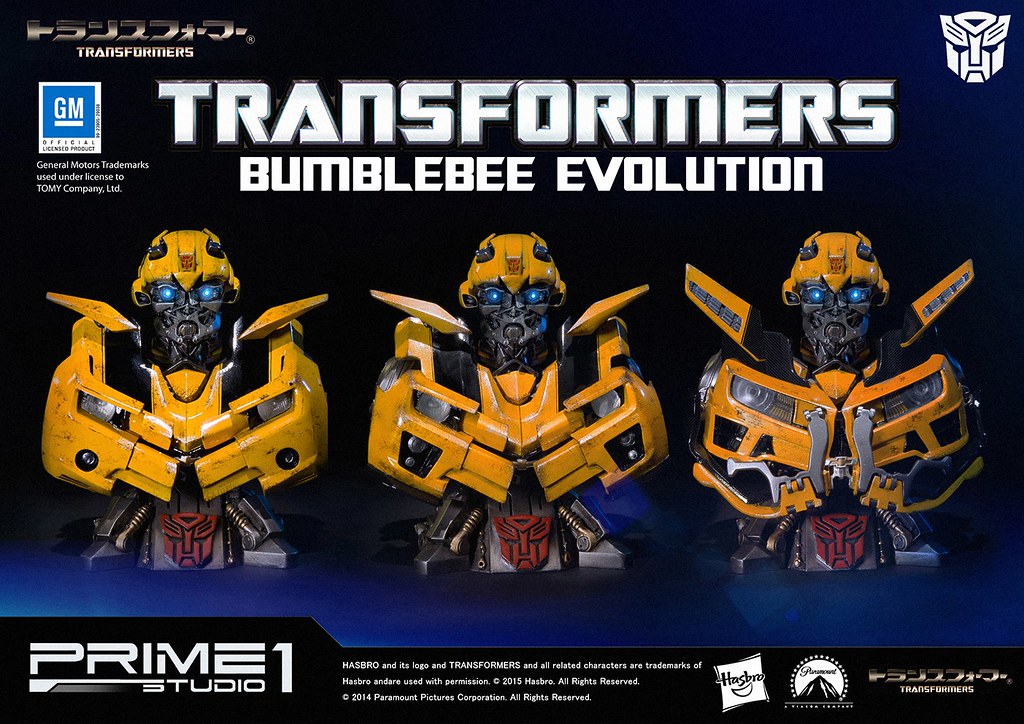 【販售資訊更新】Prime 1 Studio 變形金剛【大黃蜂】博派 BUMBLEBEE 三種型態 半身胸像