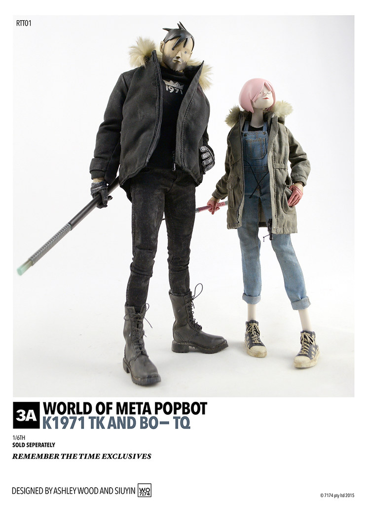 threeA POPBOT 系列【K1971 TK & BO–TQ】泰國玩具展限定 1/6 比例人偶作品