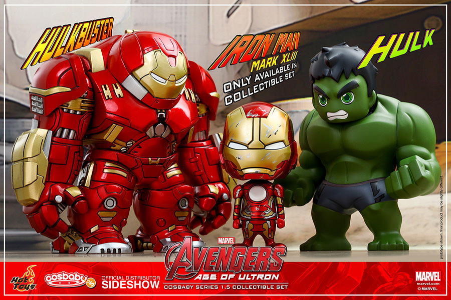 Hot Toys –【馬克43、浩克毀滅者、浩克組合包】復仇者聯盟2：奧創紀元 Cosbaby 第1.5 彈
