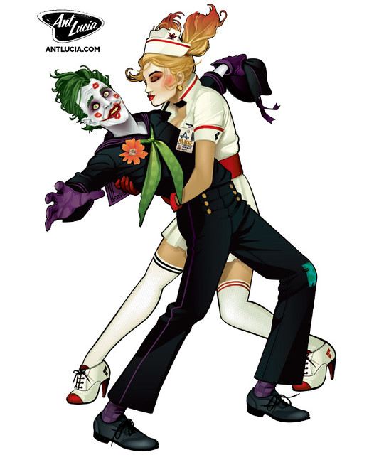DC Comics – Bombshells 系列【小丑❤小丑女】The Joker & Harley 