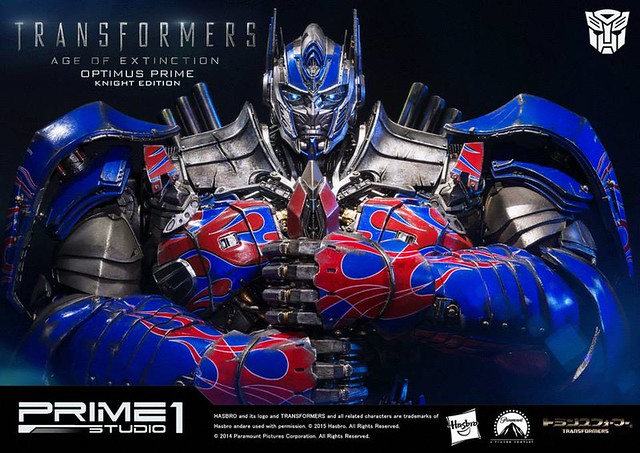 Prime 1 Studio 變形金剛4：絕跡重生【柯博文武士版】Optimus Prime 28 吋全身雕像