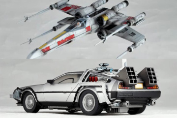 海洋堂宣布輪轉可動系列將推出「回到未來 時光車」與「星際大戰 X翼戰機」