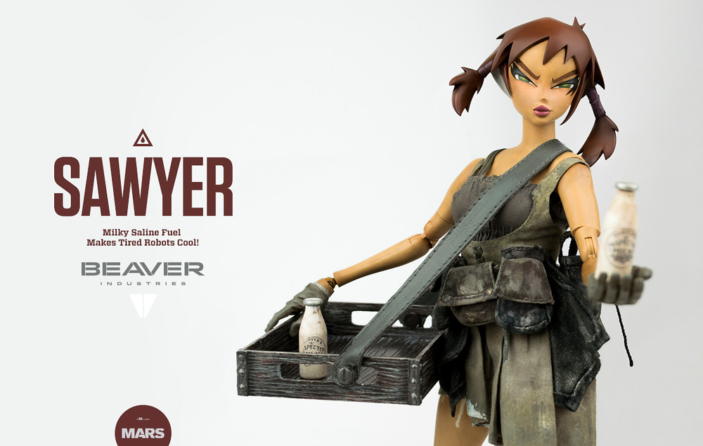 【官圖、販售資訊更新】threeA –【SAWYER】性感牛奶補給妹 1/6 比例人偶作品 