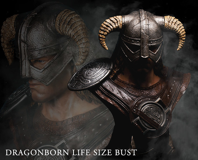 Gaming Heads【龍裔】Dragonborn 上古卷軸 5：無界天際 1：1 比例半身胸像