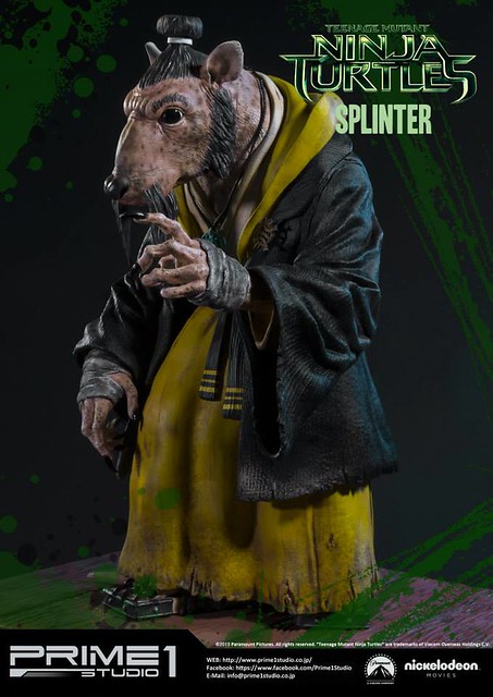 Prime 1 Studio 忍者龜：變種世代【史林特】SPLINTER 1/4 比例全身雕像