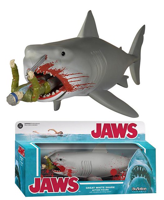 FUNKO X SUPER7 ReAction 系列【大白鯊 SDCC 限定版】Jaws 3.75吋 吊卡