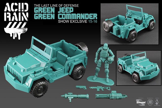 綠色小兵再起！～ 《酸雨戰爭》2015年度會場限定品：Green Jeep + Green Commander | 玩具人Toy People News