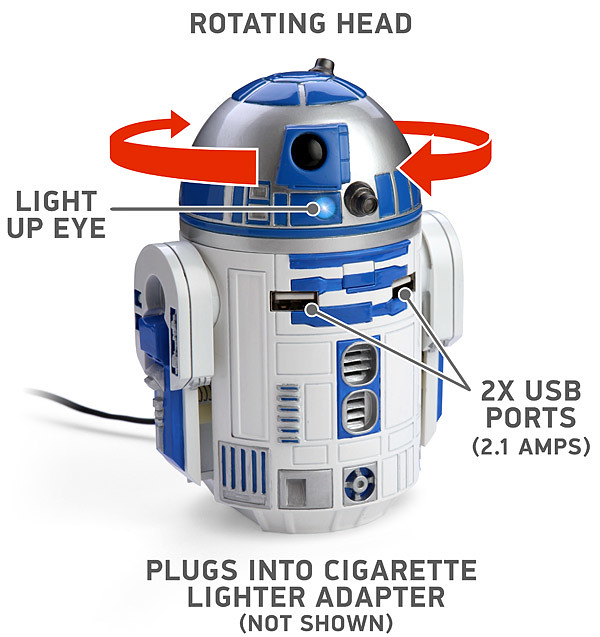 ThinkGeek【R2-D2 車用充電器】你準備好了嗎？！我們準備起飛囉！！