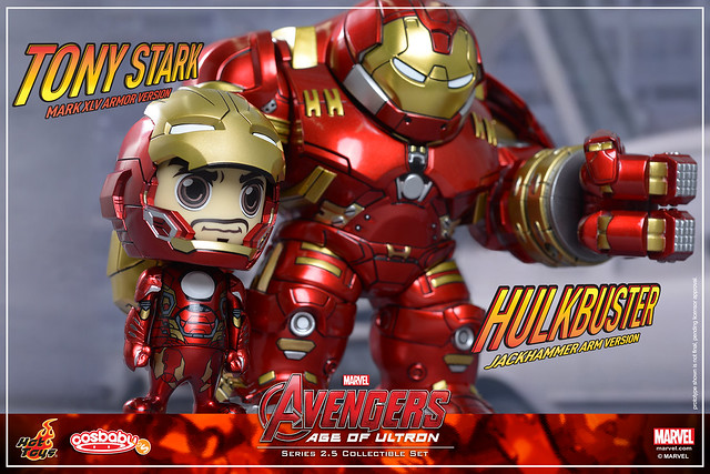 Hot Toys –【馬克45、浩克毀滅者組合包】復仇者聯盟2：奧創紀元 Cosbaby 第2.5 彈