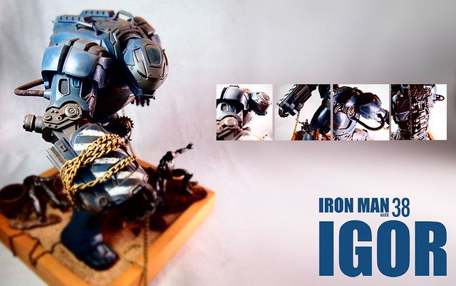 【玩具人cocoaman投稿】追加小量製作過程圖：1/9 鋼鐵人 IRON MAN Mk 38組裝分享
