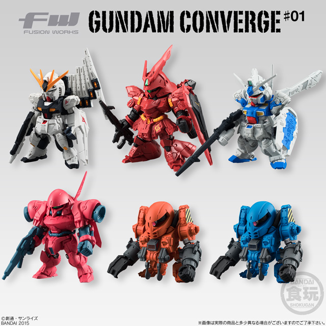 《鋼彈 新章節 #》盒玩 第一彈 FW Gundam Converge #1