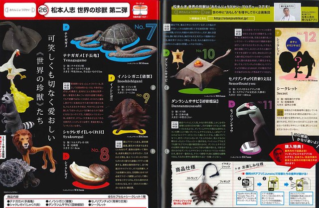 TAKARA TOMY【松本人志世界の珍獸。第二彈】經典食玩。完全復刻！！
