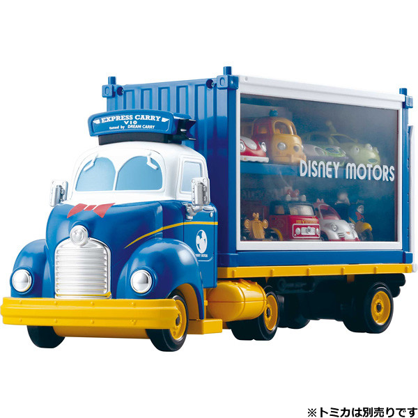 TAKARA TOMY【唐老鴨展示貨櫃車】DISNEY MOTORS Dream Carry + Container 