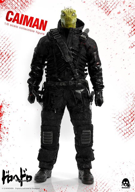 threezero 異獸魔都。第一彈【開曼】Caiman 1/6 比例人偶作品