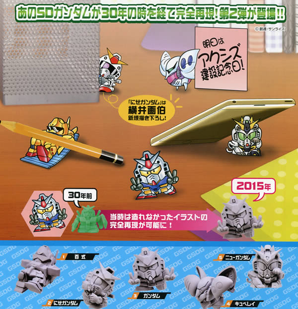 《加油！SD鋼彈》有趣桌上小物轉蛋  第二彈！