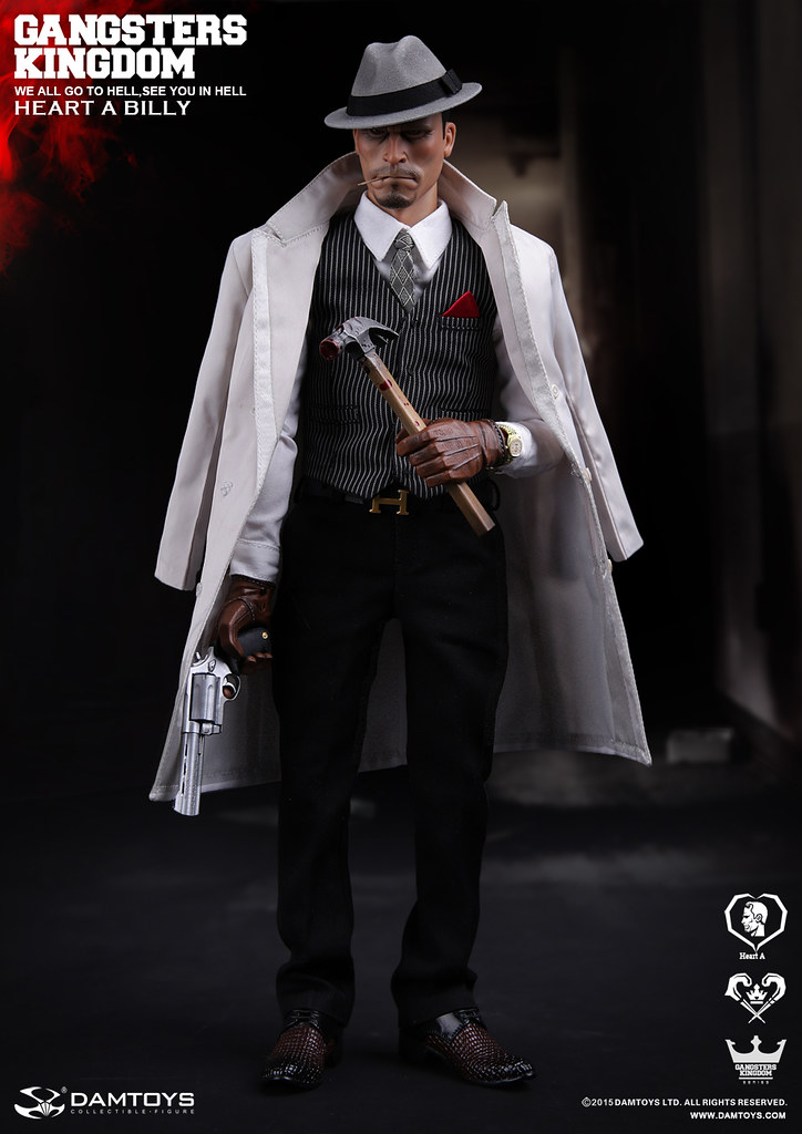 殘忍、變態的紅心家族登場！DAMTOYS– 1/6 黑幫王國 紅心A 小比利