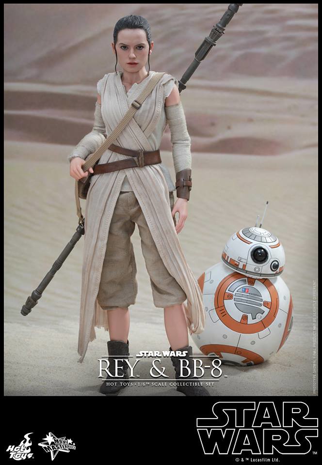 Hot Toys – MMS337 – 星際大戰七部曲：原力覺醒【Rey & BB-8 組合包】1/6 比例人偶作品