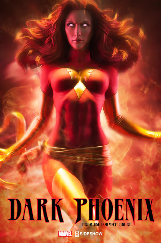 Sideshow Collectibles【暗黑鳳凰。琴葛蕾】Dark Phoenix 1/4 比例 全身雕像