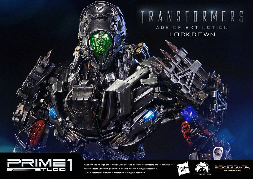 Prime 1 Studio 變形金剛4：絕跡重生【禁閉 & 鐵齒】Lockdown with Steeljaw 全身雕像