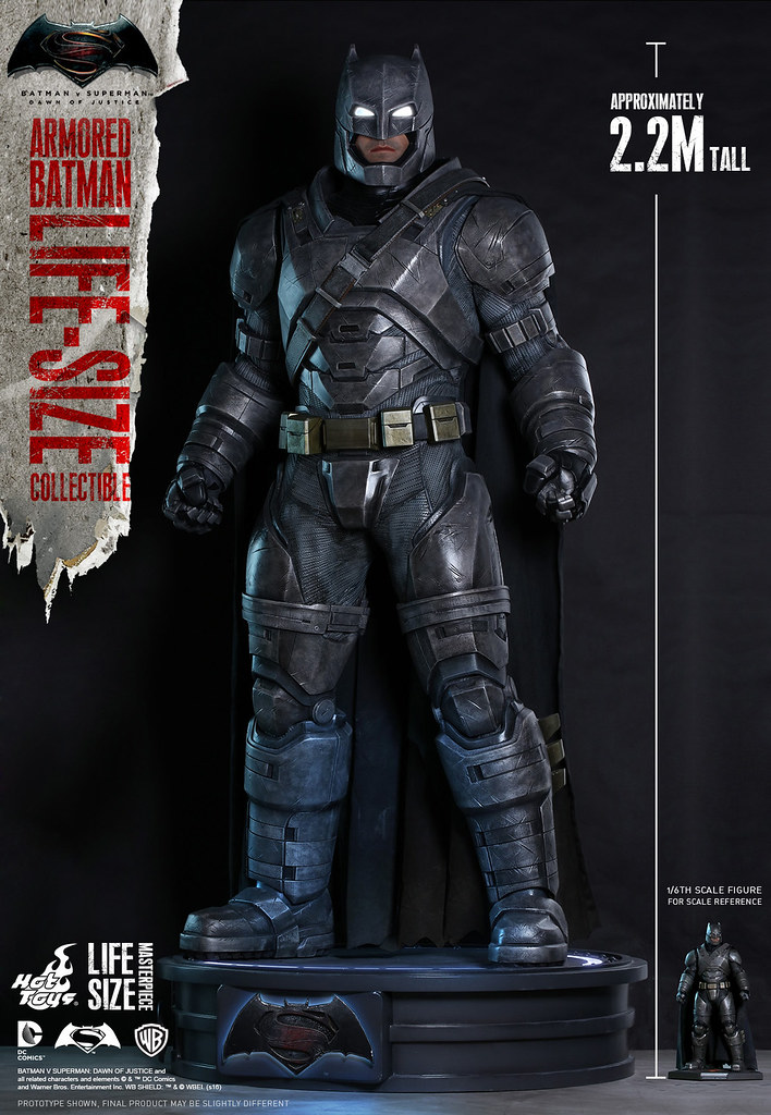 Hot Toys – LMS001 – 蝙蝠俠對超人：正義曙光【1：1 重裝蝙蝠俠】Armored Batman 真人比例作品