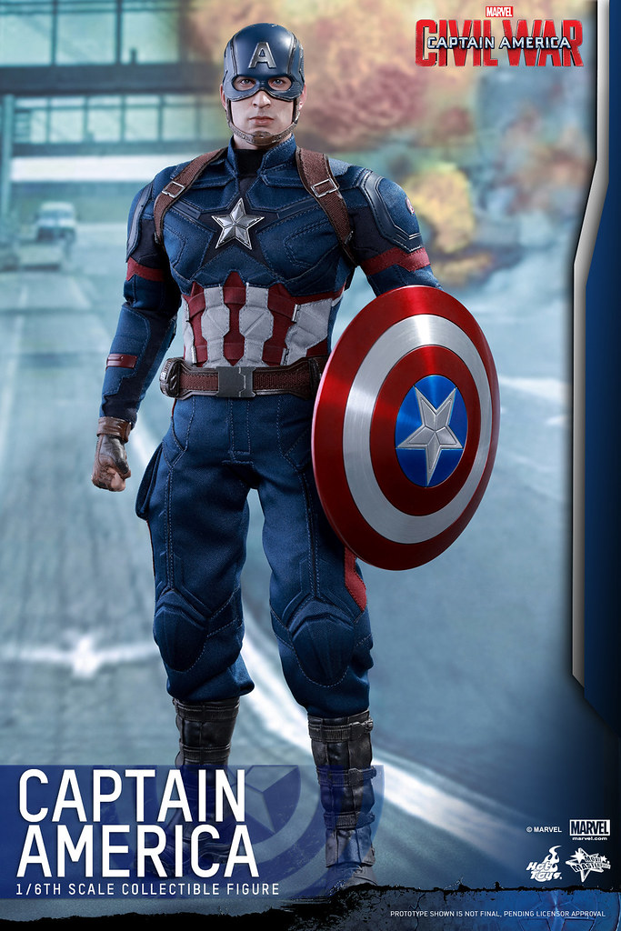 Hot Toys – MMS350 – 美國隊長3：英雄內戰【美國隊長】Captain America 1/6 比例人偶作品