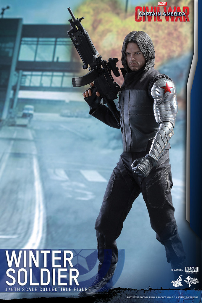 Hot Toys – MMS351 – 美國隊長3：英雄內戰【酷寒戰士】Winter Soldier 1/6 比例人偶作品