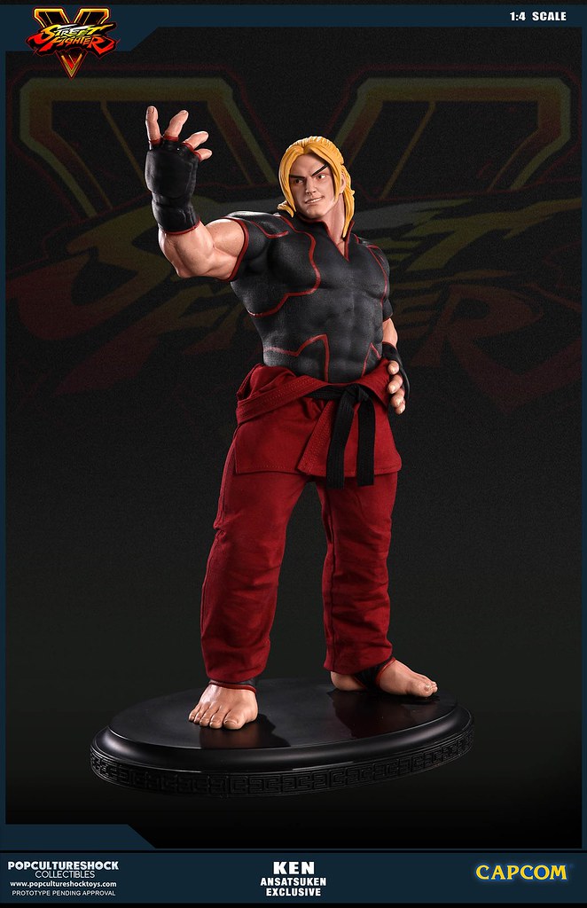 Pop Culture Shock Collectibles 快打旋風V【肯：暗殺拳】Ken Masters Ansatsuken 限定版