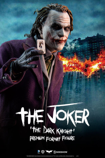【完整官圖更新】Sideshow Collectibles【黑暗騎士：小丑】The Joker 1/4 比例 全身雕像