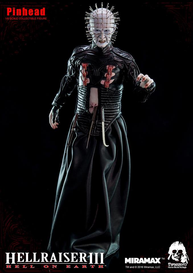 threezero 養鬼吃人3【針頭人】Hellraiser III: Hell on Earth Pinhead 1/6 比例人偶作品