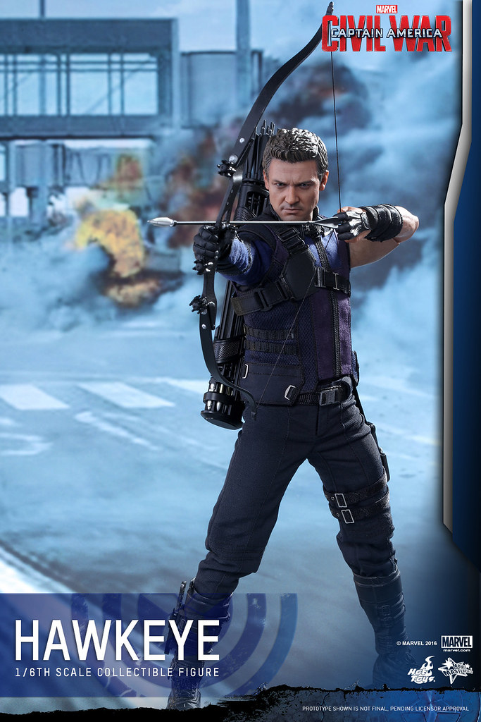 Hot Toys – MMS358 – 美國隊長3：英雄內戰【鷹眼】Hawkeye 1/6 比例人偶作品