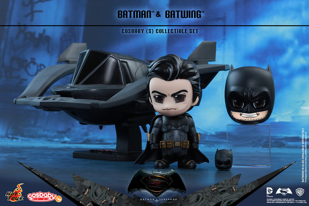 Hot Toys【蝙蝠俠& 蝙蝠飛機組合包】Batman & Batwing Cosbaby | 玩具