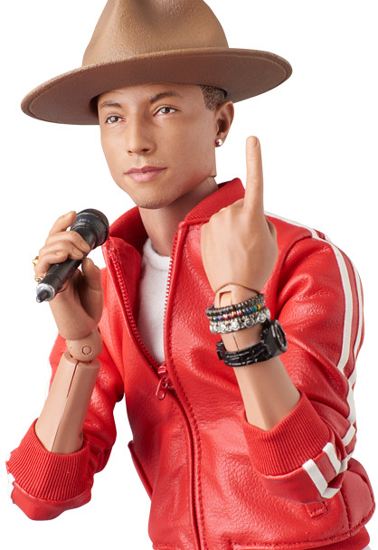 MEDICOM TOY【RAH 葛萊美獎 Pharrell Williams】Get Lucky 經典1/6 收藏人偶流行天王初登場！！