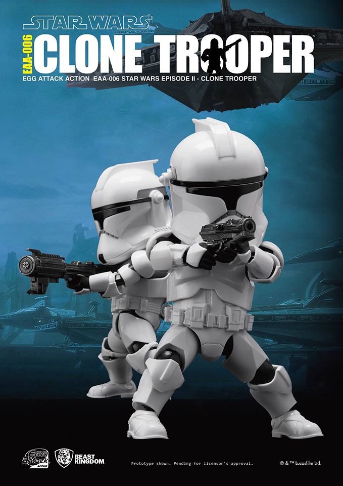 野獸國 Egg Attack Action 系列【共和國複製人士兵】Clone Trooper EAA-006