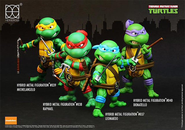 【開始預購！官圖公開】 HEROCROSS Hybrid Metal 【忍者龜】系列 Teenage Mutant Ninja Turtles