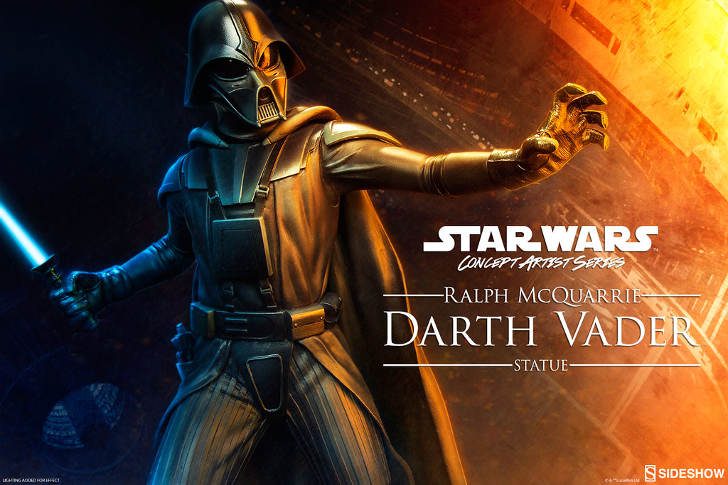 Sideshow Collectibles【黑武士達斯．維德。設計師款】Ralph McQuarrie Darth Vader 1/5 比例 全身雕像