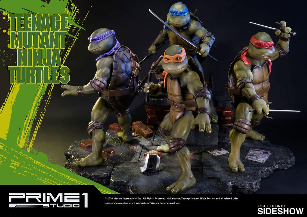 Prime 1 Studio【1990 忍者龜。Sideshow 限定】Teenage Mutant Ninja Turtles 1/4 比例全身雕像