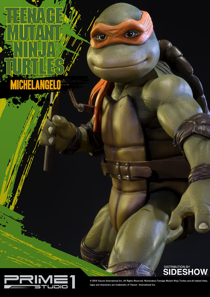 Prime 1 Studio 1990 忍者龜【米開朗基羅】TMNT Michelangelo 1/4 比例全身雕像