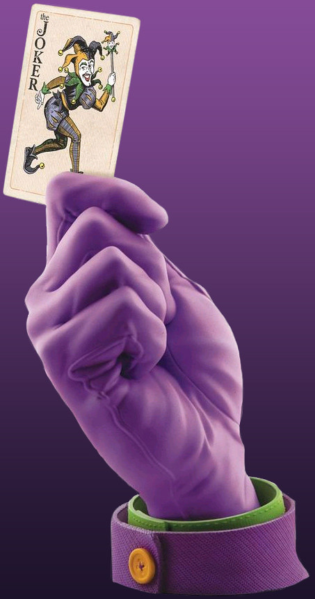 Cryptozoic Entertainment - 1/1 複製品 DC 漫畫角色之手＃1 小丑 The Joker