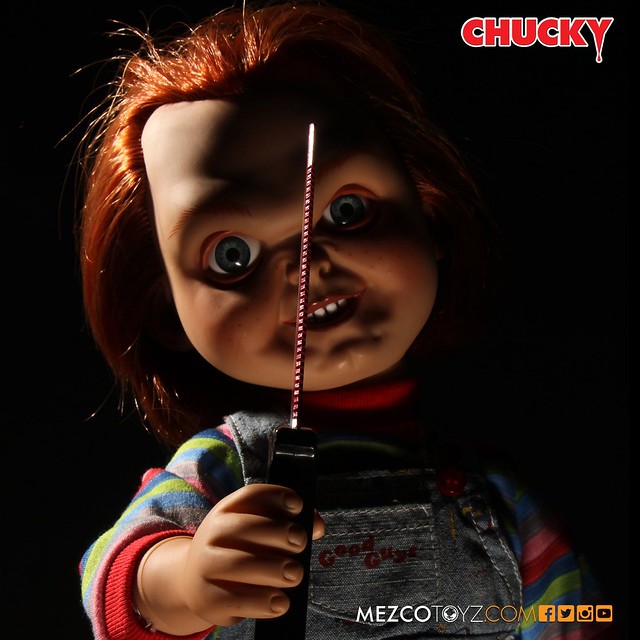 MEZCO《靈異入侵》好孩子恰吉 陰險兇殘版 Talking Sneering Chucky