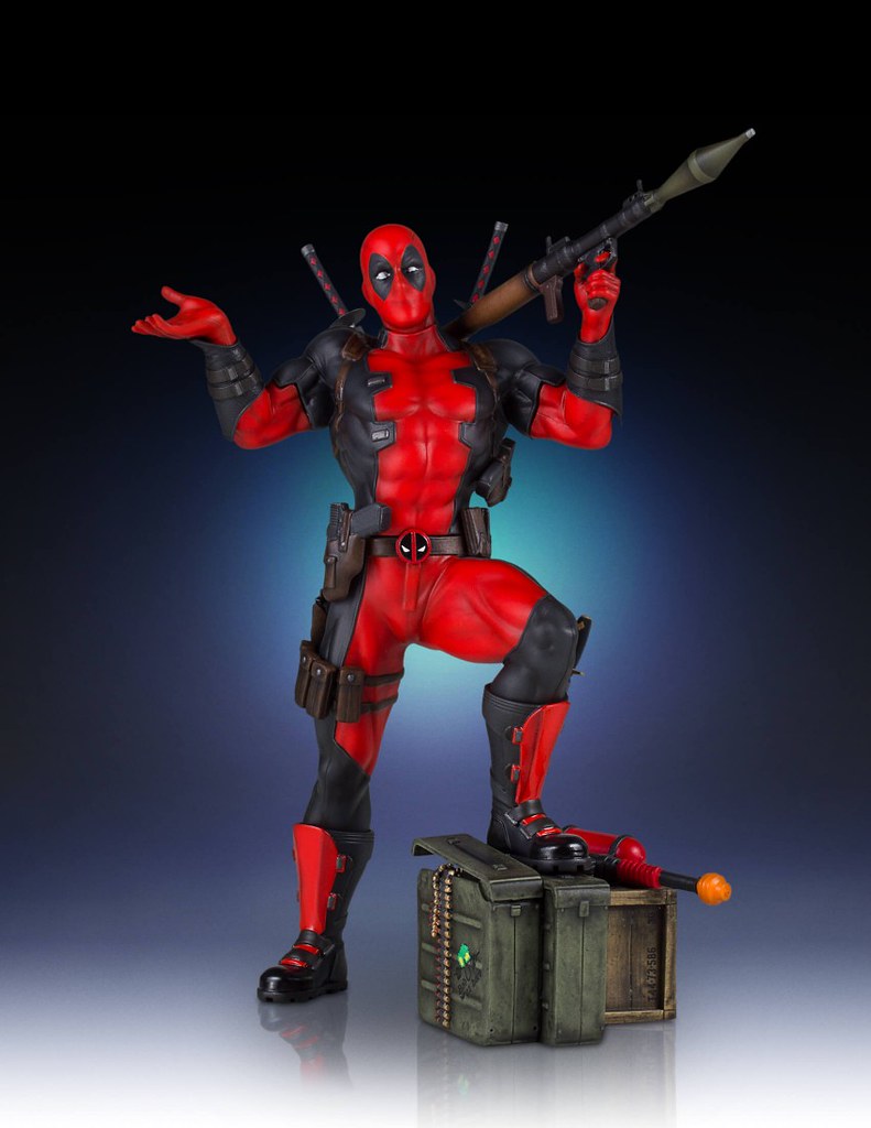 Gentle Giant【嘴砲英雄：死侍】Deadpool 1/8 比例全身雕像