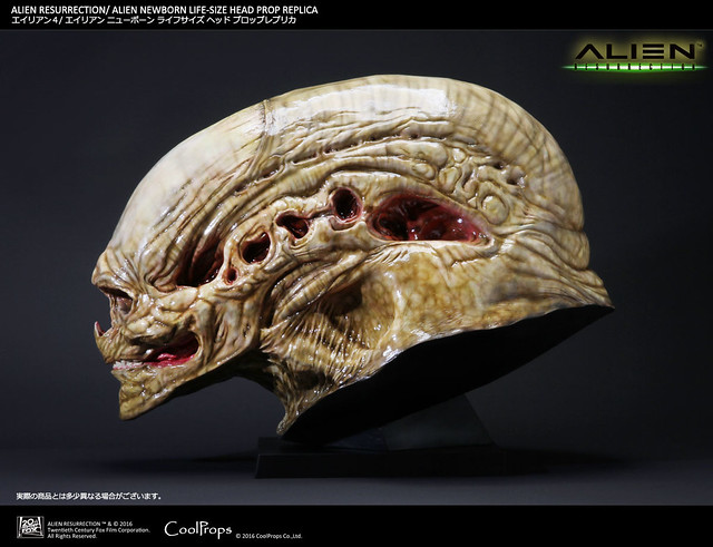 CoolProps【逆種異形】Alien Newborn 1：1 電影道具複製頭像