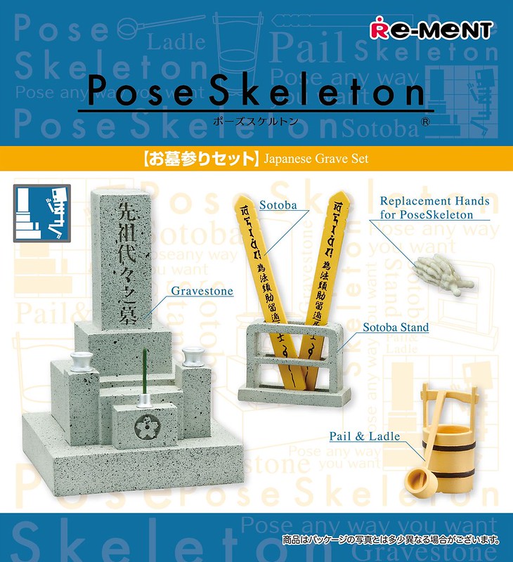 RE-MENT【療癒骷髏人配件包】Pose Skeleton 系列