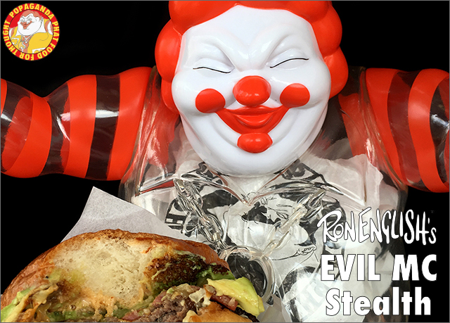 Ron English × BlackBook Toy【EVIL MC Stealth】麥胖先生，你以為把自己弄透明就會變瘦嗎？！