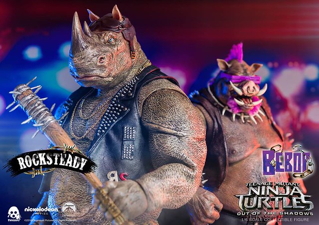 threezero 忍者龜：破影而出【洛克史迪】Teenage Mutant Ninja Turtles Rocksteady 1/6 比例人偶作品