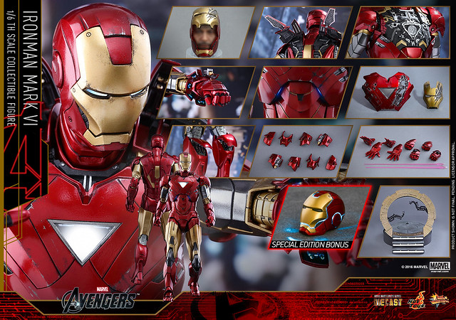 Hot Toys – MMS378D17 – 復仇者聯盟【鋼鐵人馬克6：合金版】Mark VI