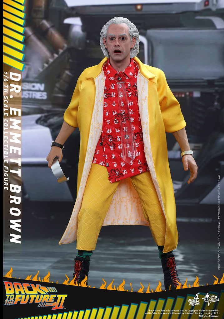 Hot Toys – MMS380 – 回到未來II【愛默．布朗博士】Dr. Emmett Brown 1/6 比例人偶作品